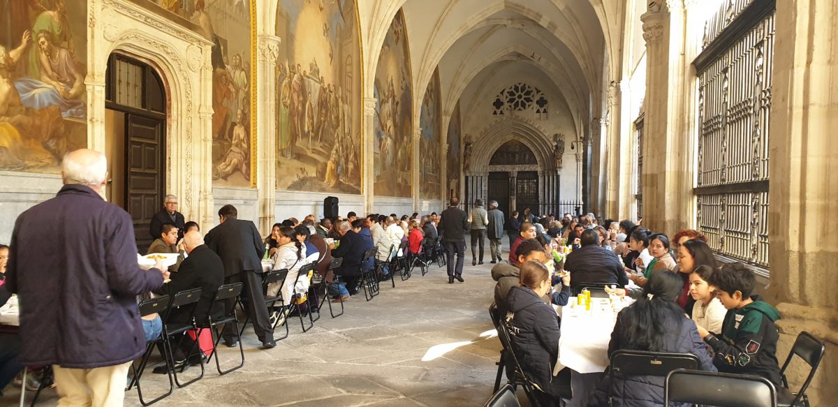 Comida en Toledo con los pobres